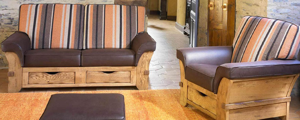 salon rustique meubles bois massifs